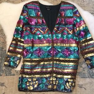 Vintage Sequin Jacket Joseph Le Bon